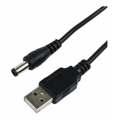 Кабель USB штекер - DC разъем питание 2,1х5,5 мм, длина 1,5 метра (18-0231)