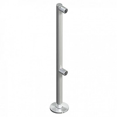 Стойка ограждения съемная односторонняя с отверстием под фиксатор справа