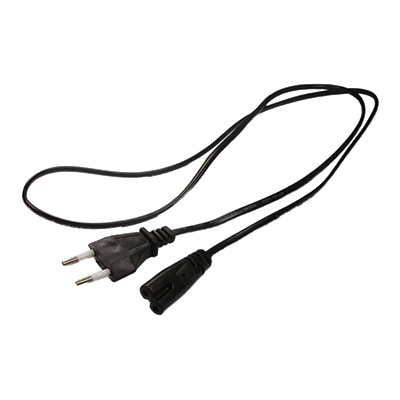 Шнур сетевой, вилка - евроразъем С7, кабель 2x0,5 мм², длина 1,8 метра (PE пакет) (11-1101)