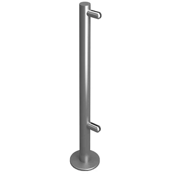 Стойка ограждения под стекло односторонняя h=800мм (ВЗР 2462-00.02-05)