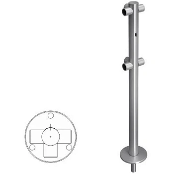 Стойка  ограждения съемная Т-образная с отверстием под фиксатор (ВЗР 1996Р.21-07)    