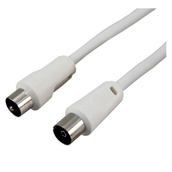 Шнур ТВ гнездо - ТВ штекер, 7м, белый (18-0006)