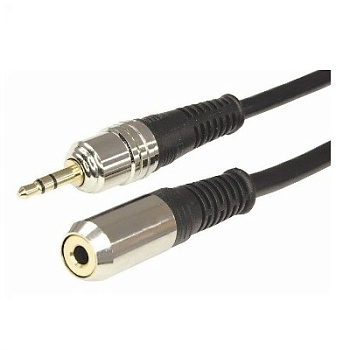 Шнур 3. 5 Stereo Plug - 3. 5 Stereo Jack 5М (GOLD) - металл (17-4026)