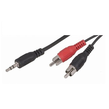 Шнур Стерео 3,5мм - 2 RCA, 1,5м (17-4202)