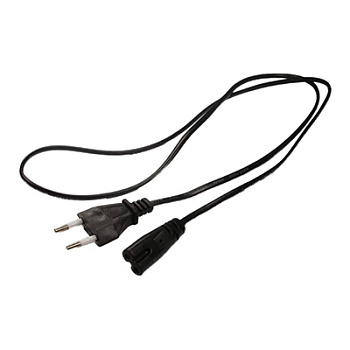 Шнур сетевой, вилка - евроразъем С7, кабель 2x0,5 мм², длина 1,8 метра (PE пакет) (11-1101)