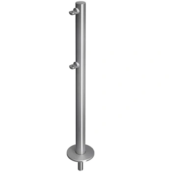 Стойка ограждения съемная односторонняя с 2-мя полупетлями