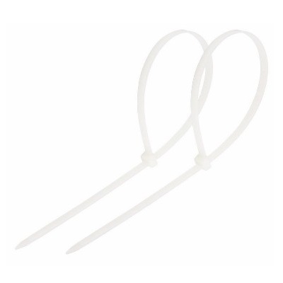 Стяжка кабельная нейлоновая 450x4,8мм, белая (100 шт/уп) (07-0450-5)