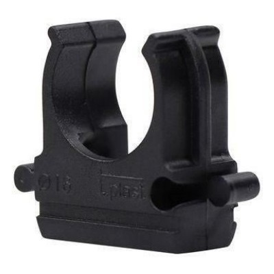 Крепеж-клипса для трубы ø 16 мм, черная (100 шт./уп.) (28-0116-3)