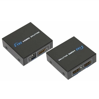 Делитель гнездо HDMI на 2 гнезда HDMI, металл (17-6901)