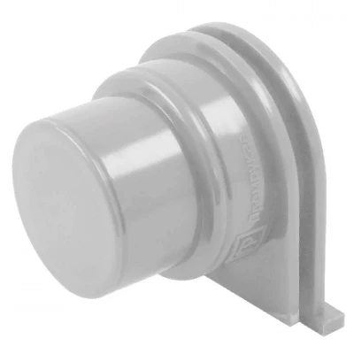 Переходник универсальный на гофрированную трубу серый (50шт/1000шт уп/кор) (PR13.0320)