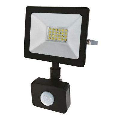 Прожектор светодиодный СДО 20Вт 1600Лм 6500К холодный свет, с микроволновым настраиваемым датчиком движения (605-008)