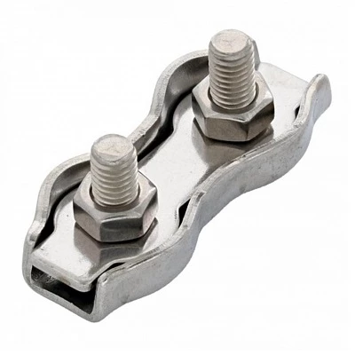 Зажим троса двойной D4мм Duplex (100шт/уп) (PR08.3889)