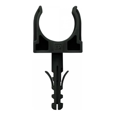 Крепеж-клипса с дюбелем черная d20 мм в малой упаковке (10шт/900шт уп/кор) (PR13.0304)