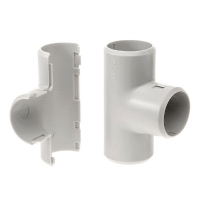 Тройник разборный белый d16 мм (70шт/700шт уп/кор) (PR.07316б)