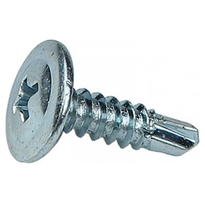Саморез 4,2х25 с прессшайбой, Сверло, цинк (1000 шт/уп) (PR08.3601)