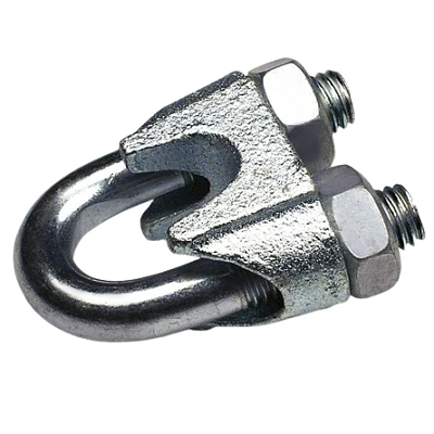 Зажим троса одинарный D5мм тип "Слоник" DIN 741 (100 шт/уп) (PR08.3893)