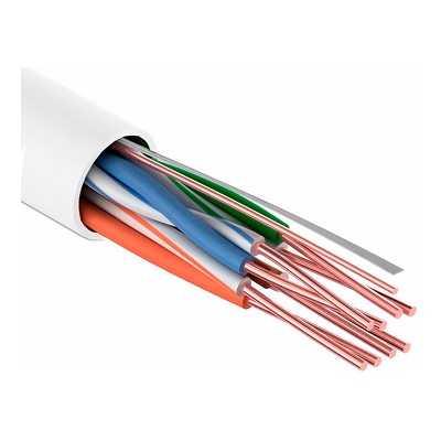 Кабель UTP 4PR 24AWG (Cu) CAT5E PVC серый 305м Tantos