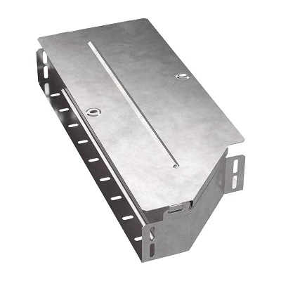 Переходник левый с крышкой Стандарт 500х400х80 (PR16.0698)