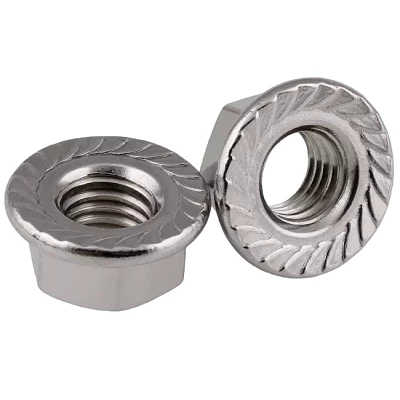 Гайка с насечкой, препятствующей откручиванию оцинкованная М5 (DIN 6923) (100 шт/уп) (PR08.5034)