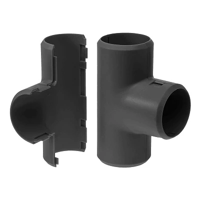 Тройник разборный черный d16 мм (70шт/700шт уп/кор) (PR13.0195)