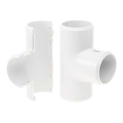 Тройник разборный белый d20 мм (50шт/600шт уп/кор) (PR.07320б)