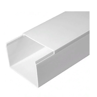 Кабель-канал белый 2-й замок в г/к 80х60 мм (18м/уп) (PR.058060)