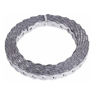 Лента полоса монтажная оцинкованная, перфорированная волна 12х0,55 мм, рулон 25 м (07-7212-4)