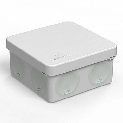 Коробка распределительная 60-0210 для прямого монтажа двухкомпонентная безгалогенная (HF) 80х80х40 (132шт/кор) (60-0210)