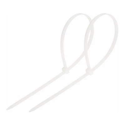Стяжка кабельная нейлоновая 150x3,6мм, белая (100 шт/уп) (07-0150-4)