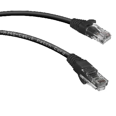 PC-UTP-RJ45-Cat.6-0.3m-BK