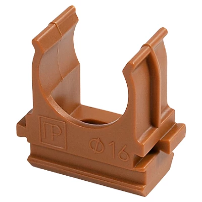 Крепёж-клипса для труб АБС-пластик бук д50 (10шт/200шт уп/кор) (PR13.0101)