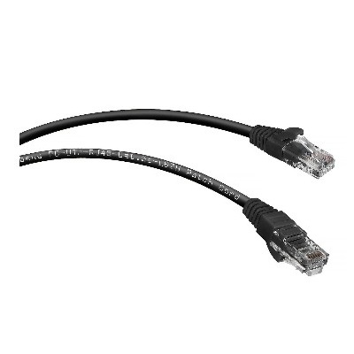 PC-UTP-RJ45-Cat.5e-0.3m-BK-LSZH