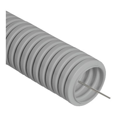 Труба гофрированная из ПВХ, с зондом, Ø25 мм, бухта 50 м/уп. (28-0025)