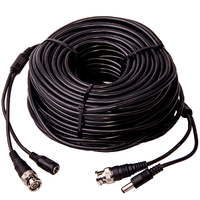 Кабель BNC-BNC для видеонаблюдения (с питанием) L=50m