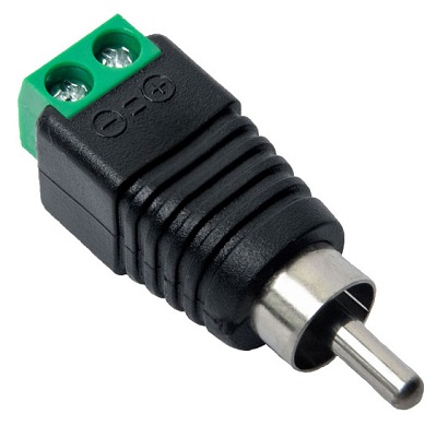 Разъем RCA Optimus штекер с клеммной колодкой (1шт)