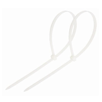 Стяжка кабельная нейлоновая 450x4,8мм, белая (100 шт/уп) (07-0450-5)