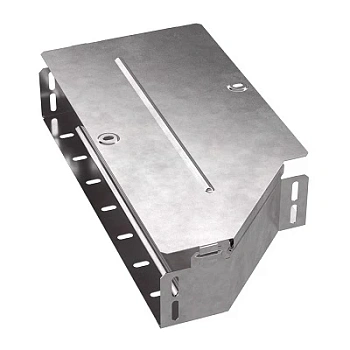 Переходник левый с крышкой Стандарт 400х300х80 (PR16.0686)