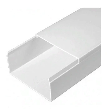 Кабель-канал белый 2-й замок в п/э 80х40 мм (12 м/уп) (PR03.0057)