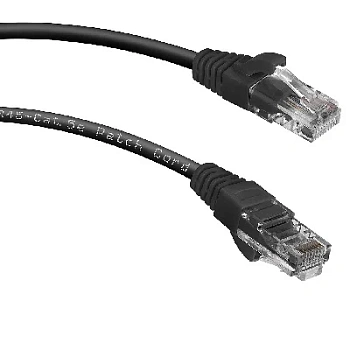 PC-UTP-RJ45-Cat.5e-0.3m-BK