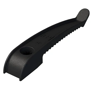 Держатель кабеля односторонний для прямого монтажа черный (20шт/240шт уп/кор) (PR13.0381)