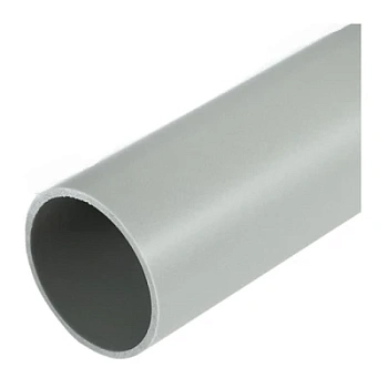 Труба жесткая ПВХ 2-х метровая серая d16 мм (100м/уп) Строитель (PR05.0070)