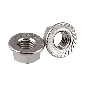 Гайка с насечкой, препятствующей откручиванию оцинкованная М8 (DIN 6923) (100 шт/уп) (PR08.2367)