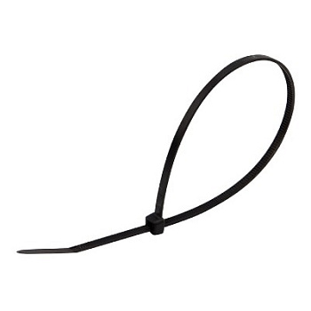 Стяжка кабельная нейлоновая 250x3,6мм, черная (100 шт/уп) (07-0251)