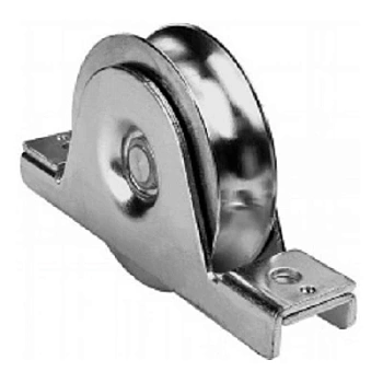 WSO 1024 - колесо с 1 подшипником, полукруглое сеч-е, D-100, с внутренним кроншт-ом, до 300 кг (арт.