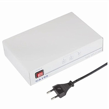 Делитель гнездо VGA на 2 гнезда VGA, металл (17-6922)