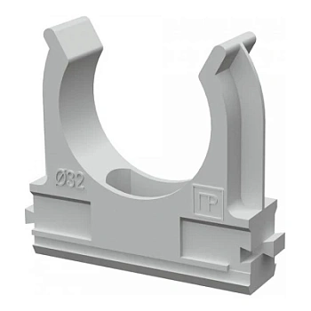 Крепеж-клипса для труб АБС-пластик в карт d32 мм (50шт/500шт уп/кор) (PR.0632)