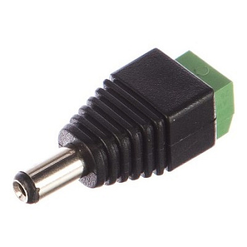 РАЗЪЁМ питания штекер 2. 1х5. 5 с клеммной колодкой двухсекционный (14-0316)