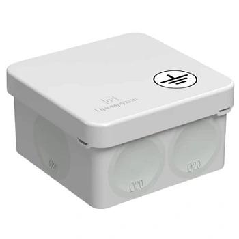 Коробка уравнивания потенциалов (КУП) 60-0200-У для прямого монтажа двухкомпонентная безгалогенная (HF) 70х70х40 (150шт/кор) (60-0200-У)