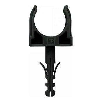 Крепеж-клипса с дюбелем черная d16 мм в малой упаковке (10шт/900шт уп/кор) (PR13.0303)