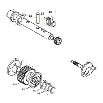 Выходной вал BX-E, BX-E241 (119RIBX015)